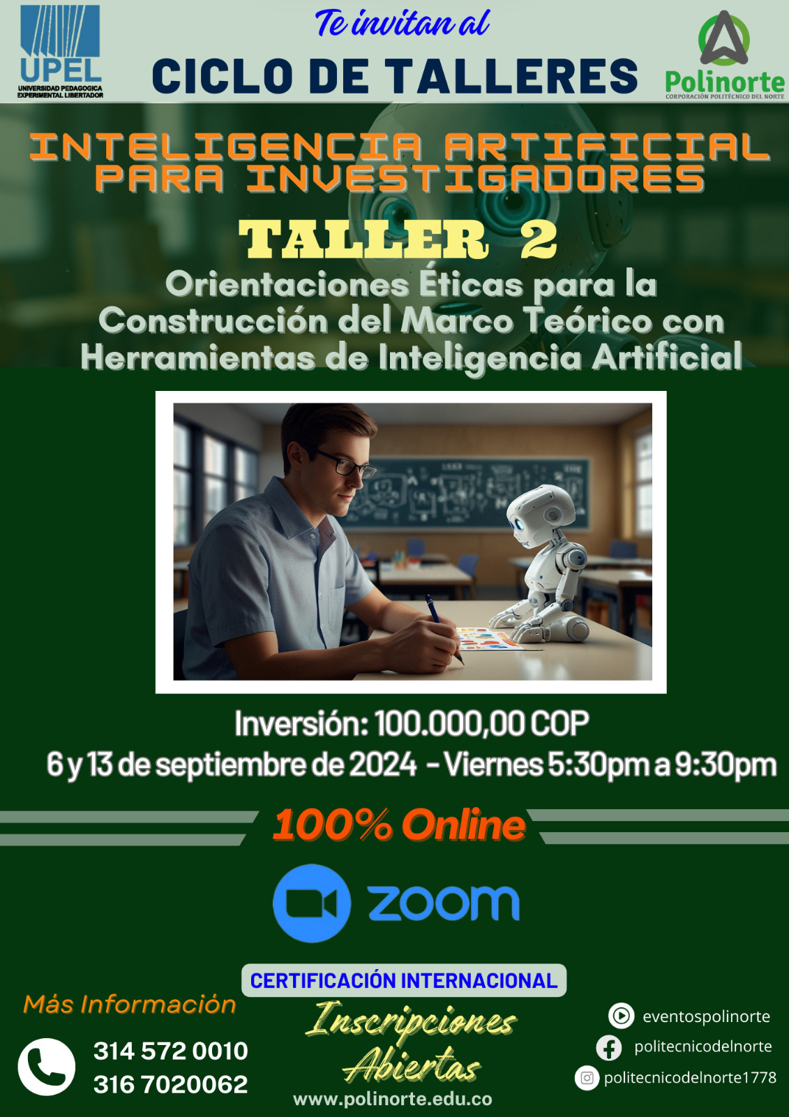 CICLO DE TALLERES: INTELIGENCIA ARTIFICIAL PARA INVESTIGADORES – TALLER 2